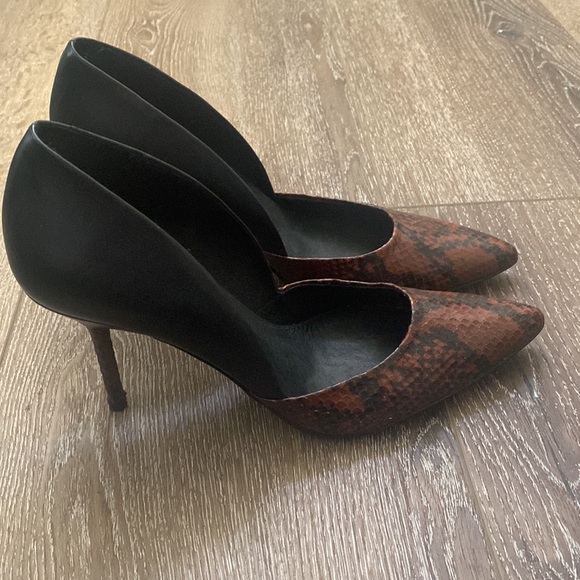 Free People Snakeskin & Leather Heels - Picture 2 of 9